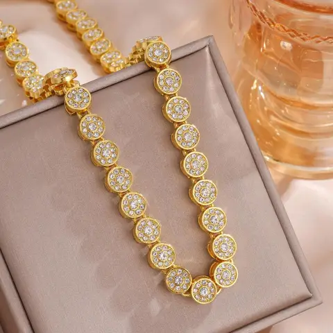 ZAKOL цепочка с цирконами для женщин