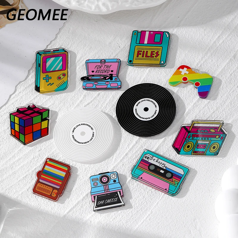 10 шт. акриловая игровая консоль кубик Рубика мультяшные подвески забавный