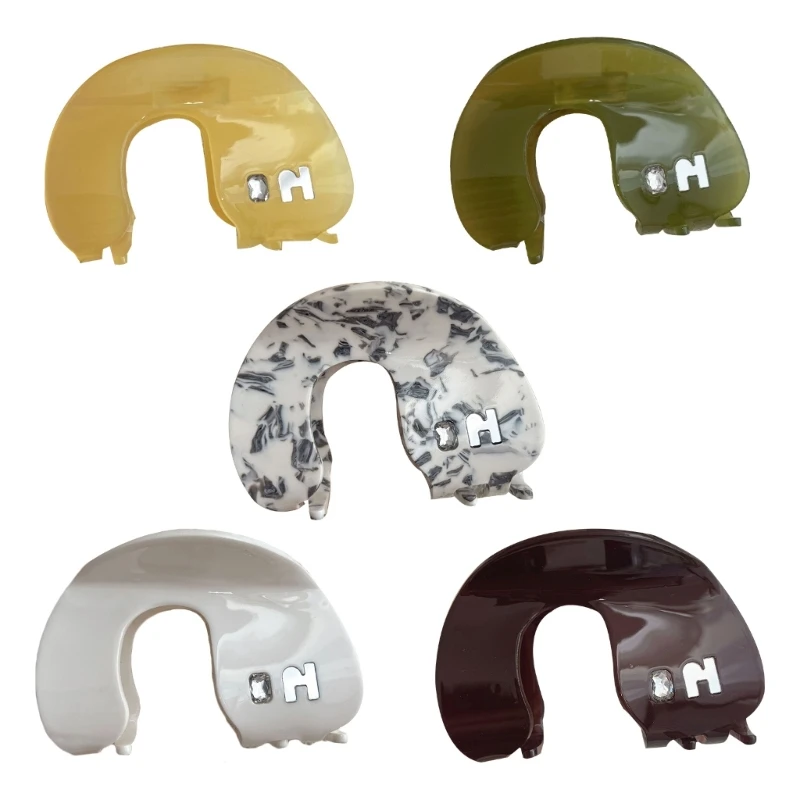 

Summer Cute Hair Claw Clips U-shape Hair Jaw Clip Modern Hair Catch Barrettes Ponytail Holder Hair Props DropShip