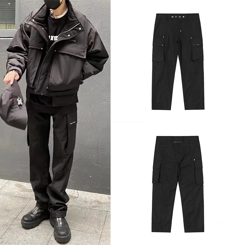 

ALYX 1017 9SM Workwear Pocket Twisted Functional Pants Men's And Women's Casual Black Pants S-L