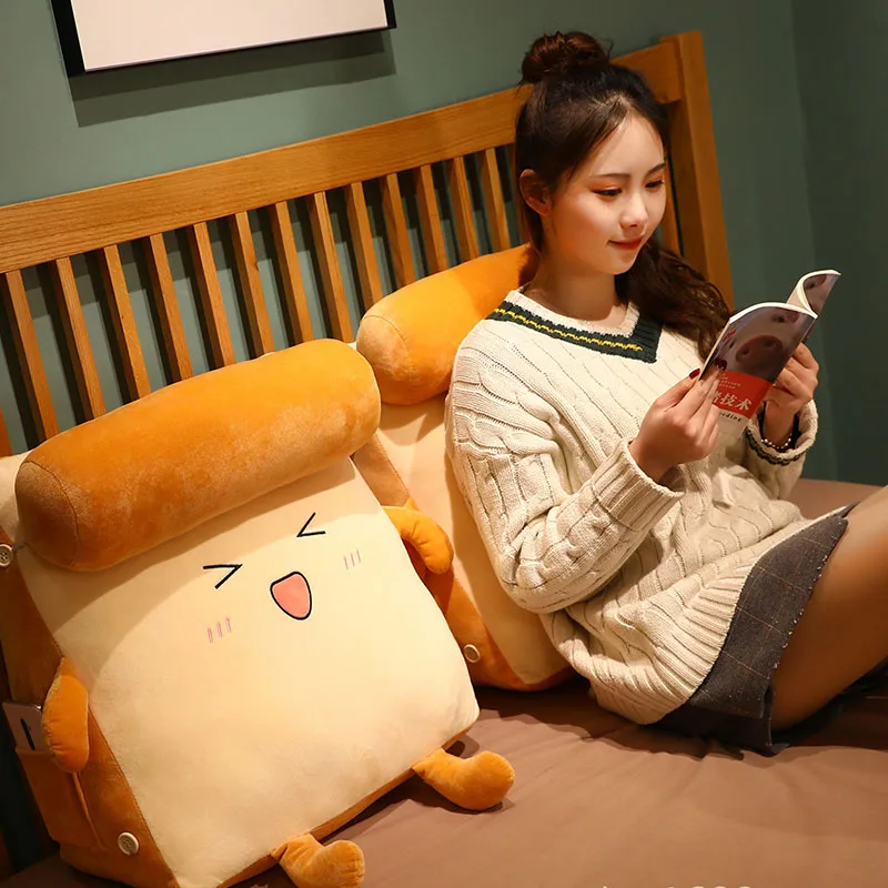 

Solid Color Bedside Triangle Cushion Single Removable Wash Waist Against Car Bay Window Sofa Pillow