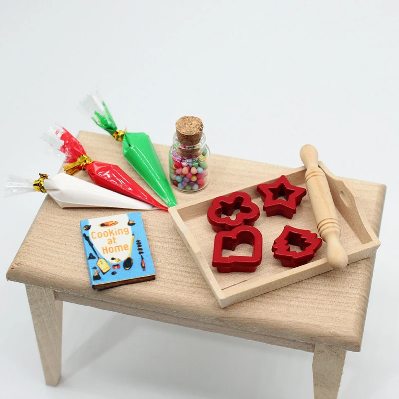 1/12 набор мини-форм для выпечки кукольного домика кухонные принадлежности