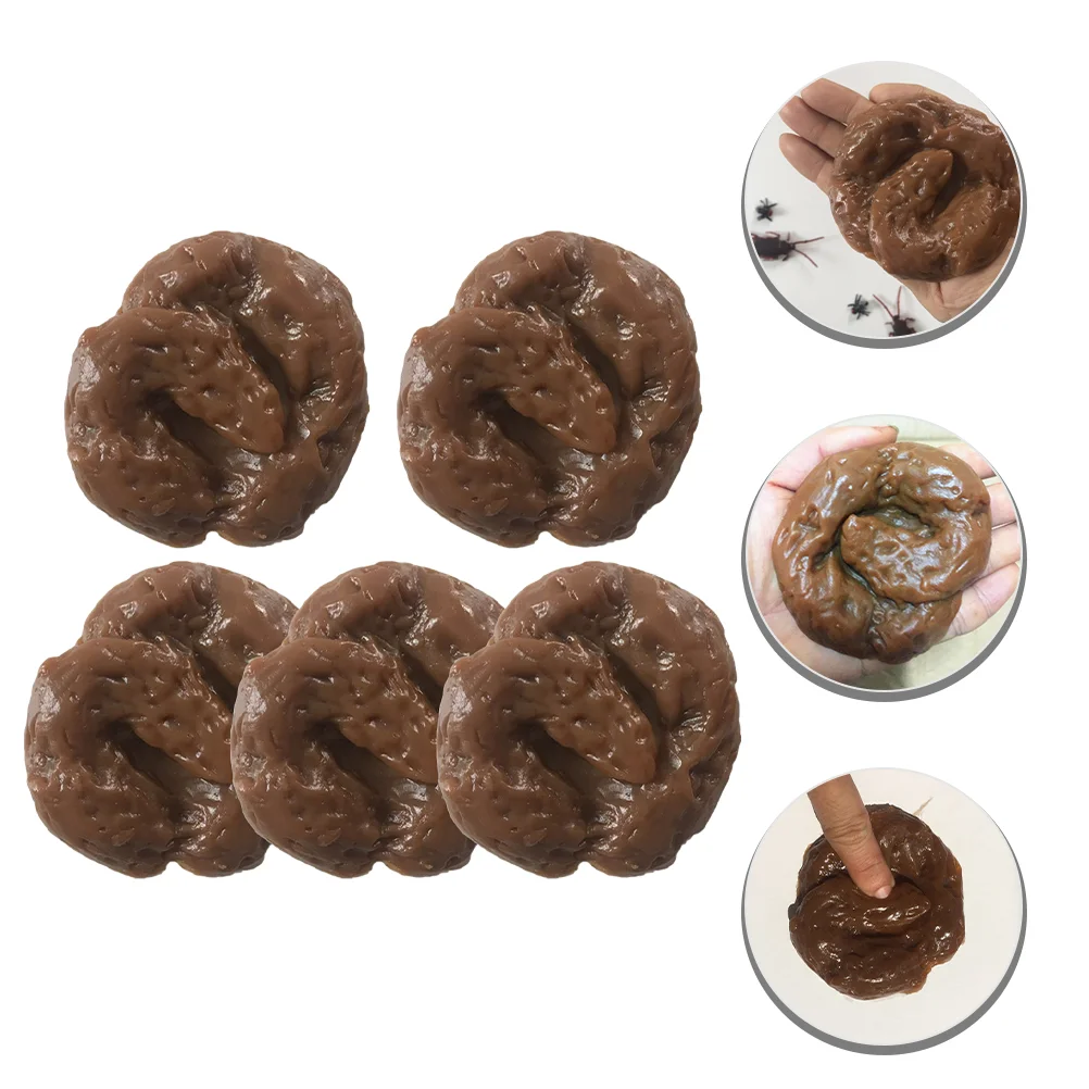 

5pcs Poo Creative Floating Stool Tricky Tricky