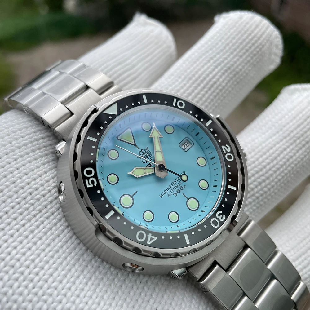 New Color SD1975 STEELDIVE Tuna Men's Classic Watch Super Luminous Ceramic Bezel 300M Waterproof 316L Case NH35 Dive Wristwatch