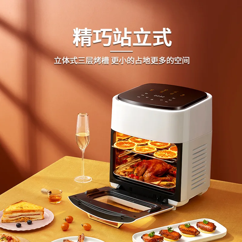 

15L big capacity Visible air fryer oven Baking roast chicken pizza oven freidoras de aire freidora de aire sin aceite سلة القلي