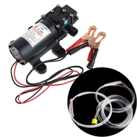 12v electric extractor pump transfer oil fluid diesel siphon car motorbike 60w