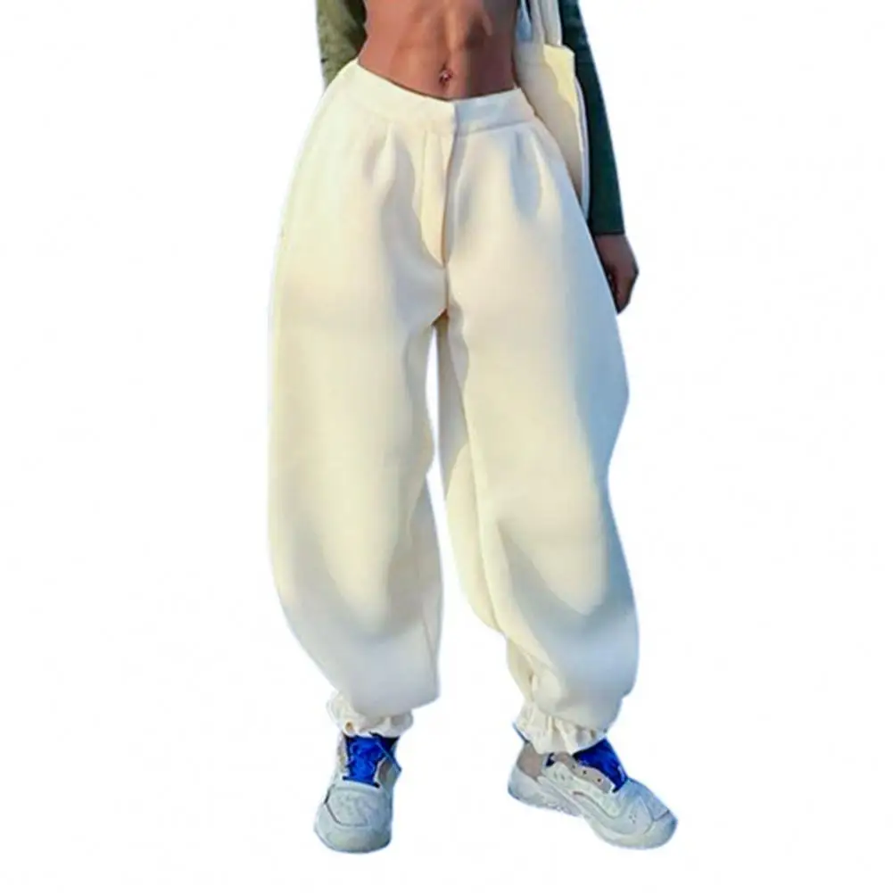 

Wear-resistant Simple Female Casual Sports Long Trousers Anti-deformed Women Pants All Match Activewear