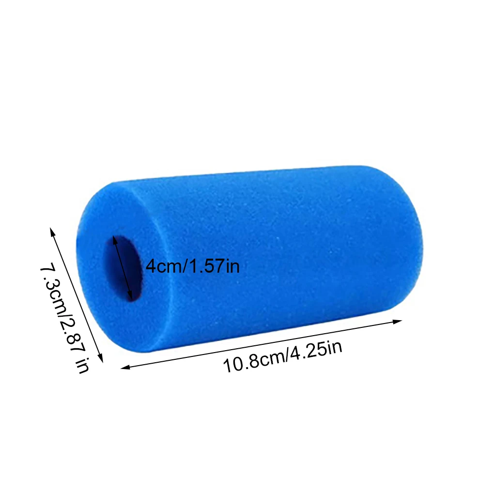 

New Portable 1PC Swimming Pool Water Filter Foam Pool Reusable Washable Sponge Filter Column Filtration Accessory