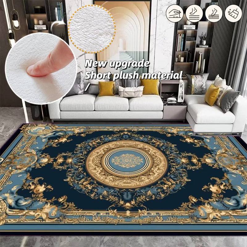 

Ins Classical Carpets for Living Room Decoration Home European Large Area Rugs Bedroom Decor Rug Non-slip Washable Floor Mats
