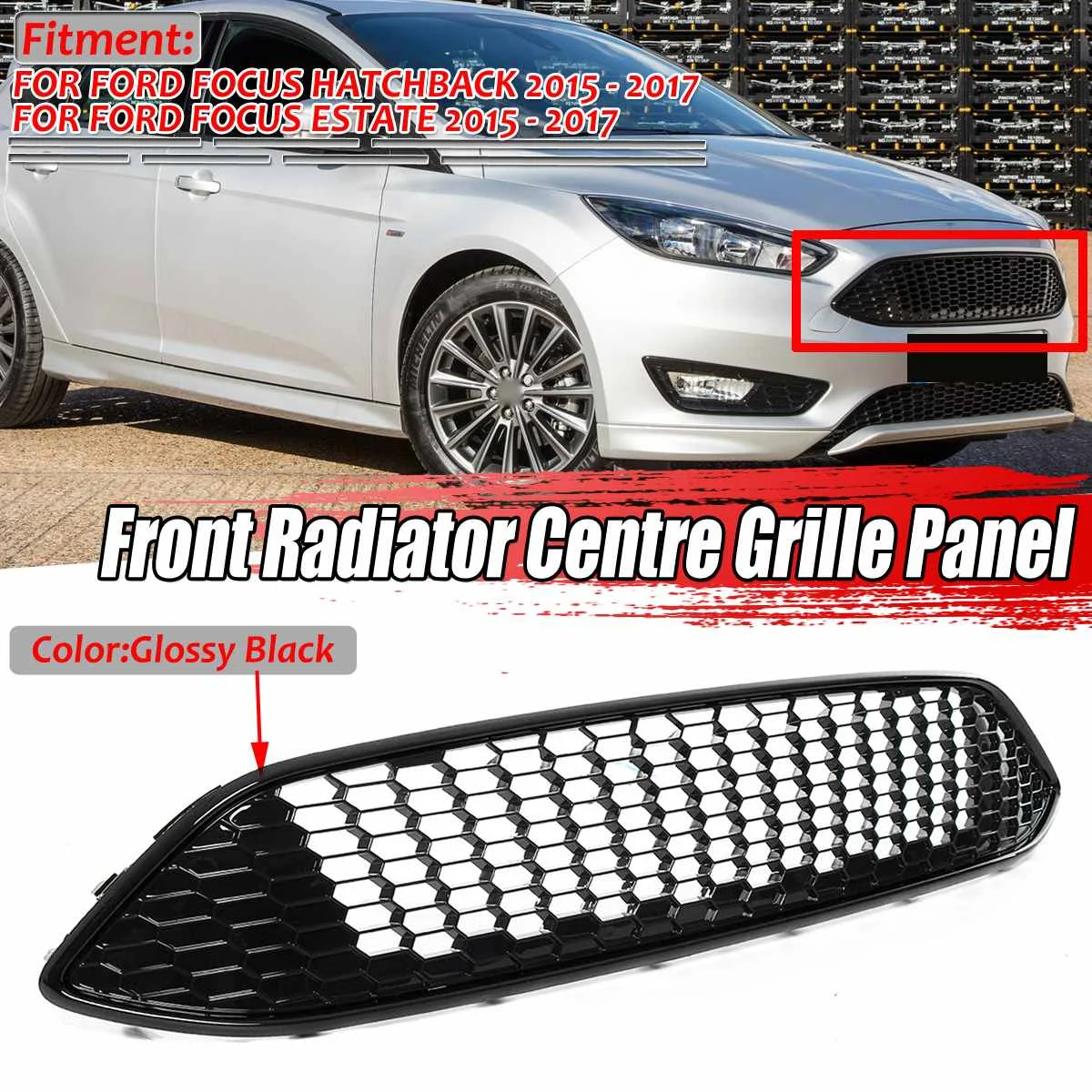 

Решетка для автомобиля Ford Focus MK3 ST LINE 2015-2017