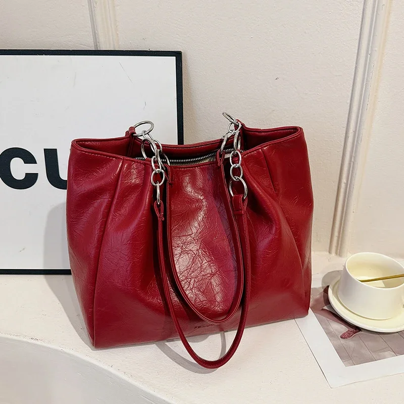 Новые вместительные сумки-тоуты для работы 2024 женская сумка на плечо с ремешком