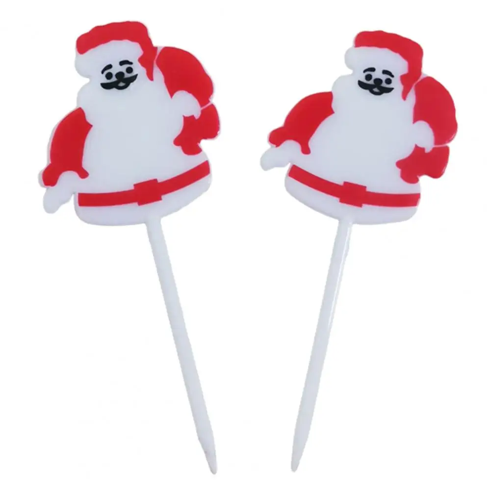 

Зубочистка для фруктов, полезный Рождественский элемент, удобный захват, необычный фруктовый зеркальный палочка для домашних фруктов