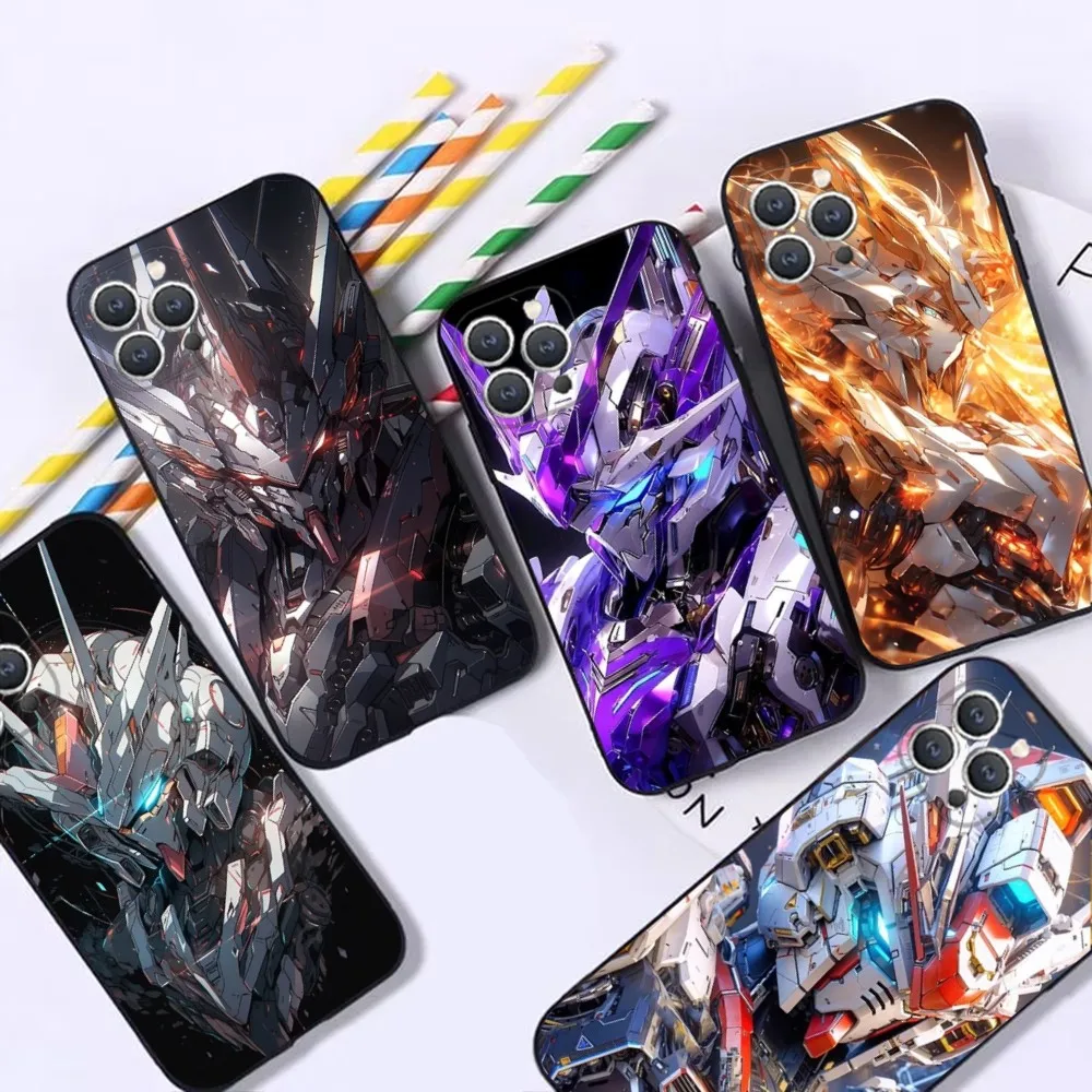 Крутой чехол для телефона G-Gundam iPhone 16 15 14 13 12 Pro Max 11 7 8 Plus XR XS противоударный