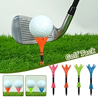 3pcsbag plastic golf tees petal rotation limit golf ball tees adjustable height super stable ball tees 4 color for golfer gift