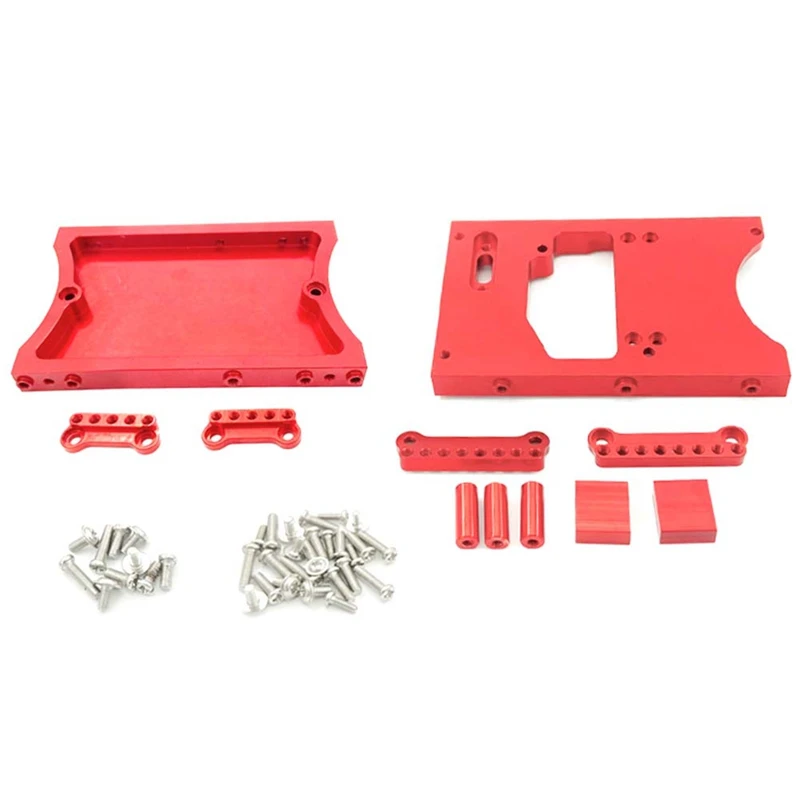 

Model Car Parts Metal Steering Gear Warehouse Metal Tail Plate With Shock Absorber For Mn D90 D91 99S RC Car Parts