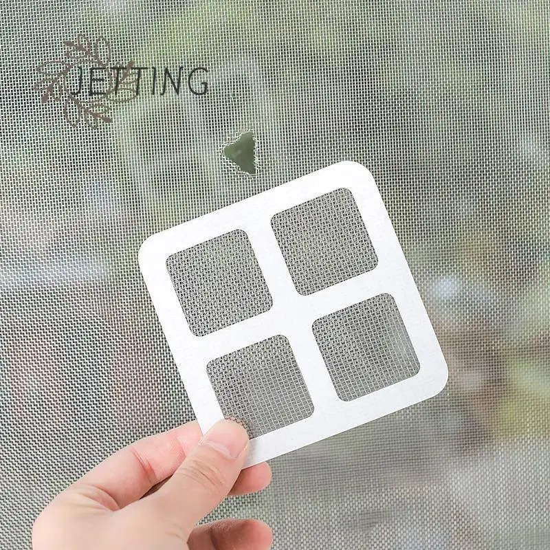 

10pcs Adhesive Fix Net Window Home Anti Mosquito Fly Bug Insect Repair Screen Wall Patch Stickers Mesh Window Screen