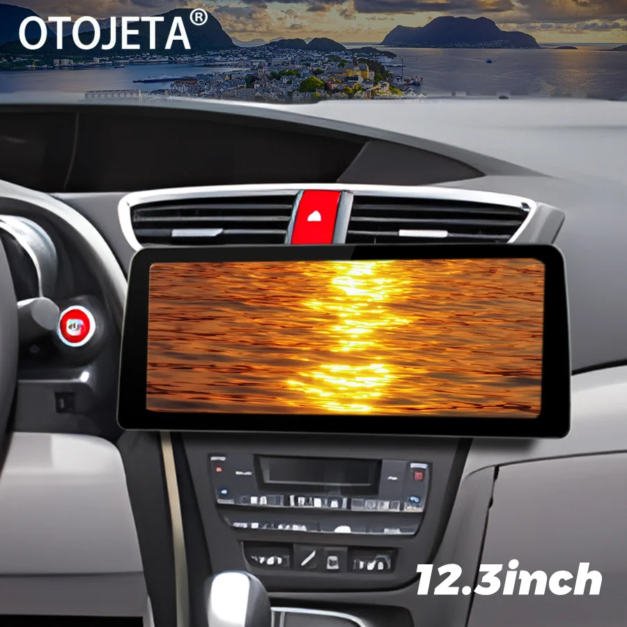 

12.3'' HD Screen Android 13 Car Video Player Radio Stereo For Honda Civic 9 Hatchback 2012 2013 GPS Multimedia Carplay Head Unit