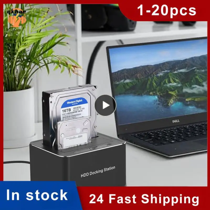 

Dual-bay Drive Docking Station Hard Adapter Supports Offline Clone For 2.5/3.5 Inch Hdd Ssd Sata To Usb 3.0 Hdd Docking Station
