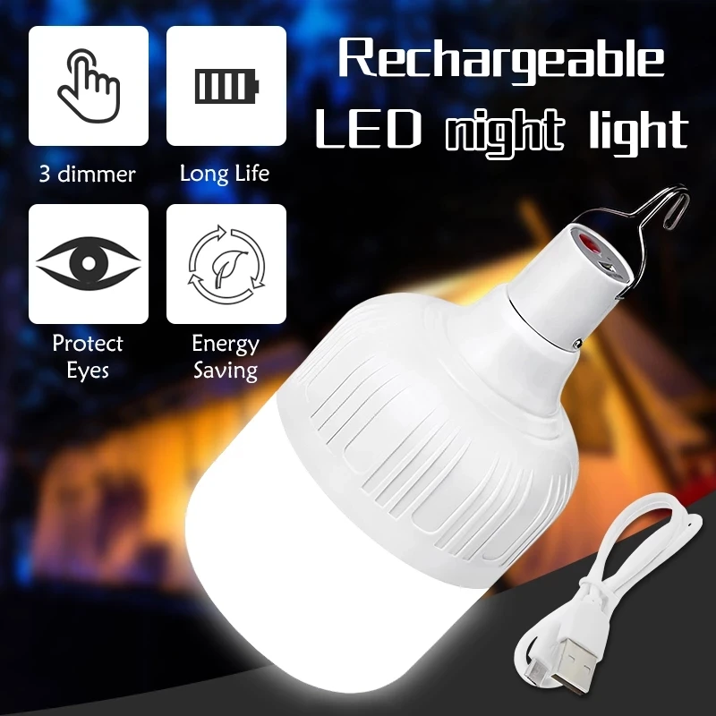 

Camping Garden Tent Outdoor Bulb Patio Porch Lights Emergency Light Lamp For Battery Lantern Portable