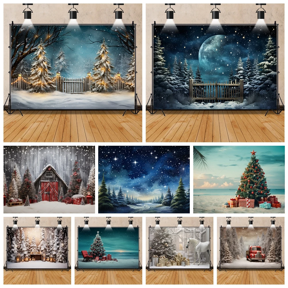 Рождественский фон для фотосъемки с изображением дня Иисуса снега окна