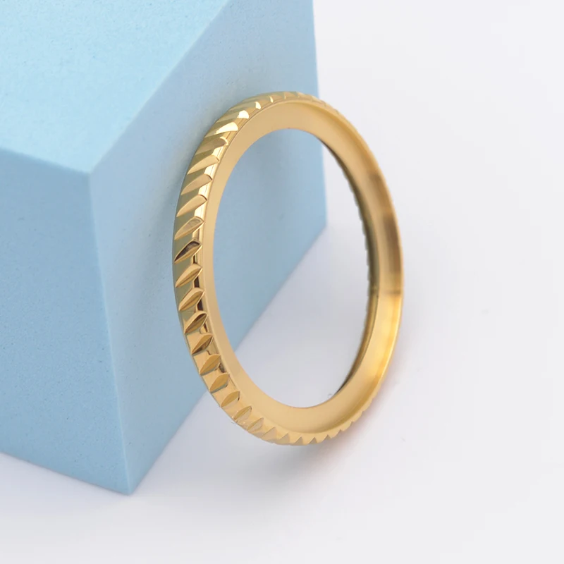 Золотистый серебристый черный косозубая шестерня чехол для часов стальное