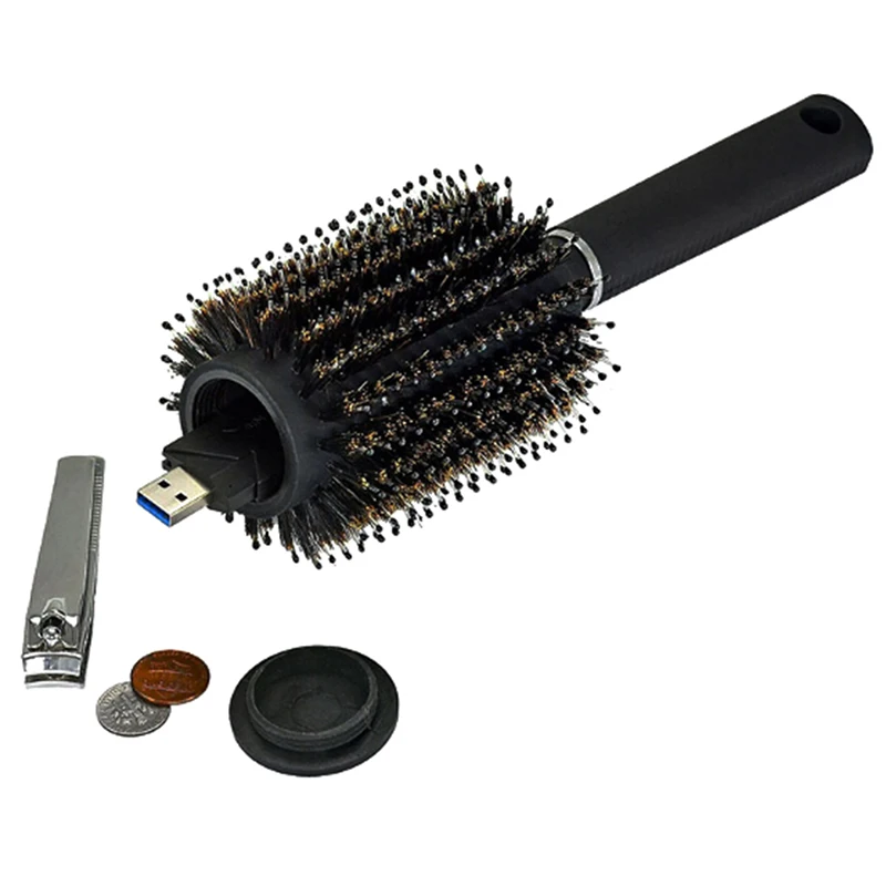 

1PCS Hide Money With Removable Lid Stash Can Comb Hair Brush Hidden Safes Hair Brush Style Safe Box For