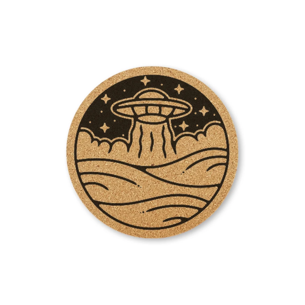 

Пробковые подставки для напитков, круглые, деревня