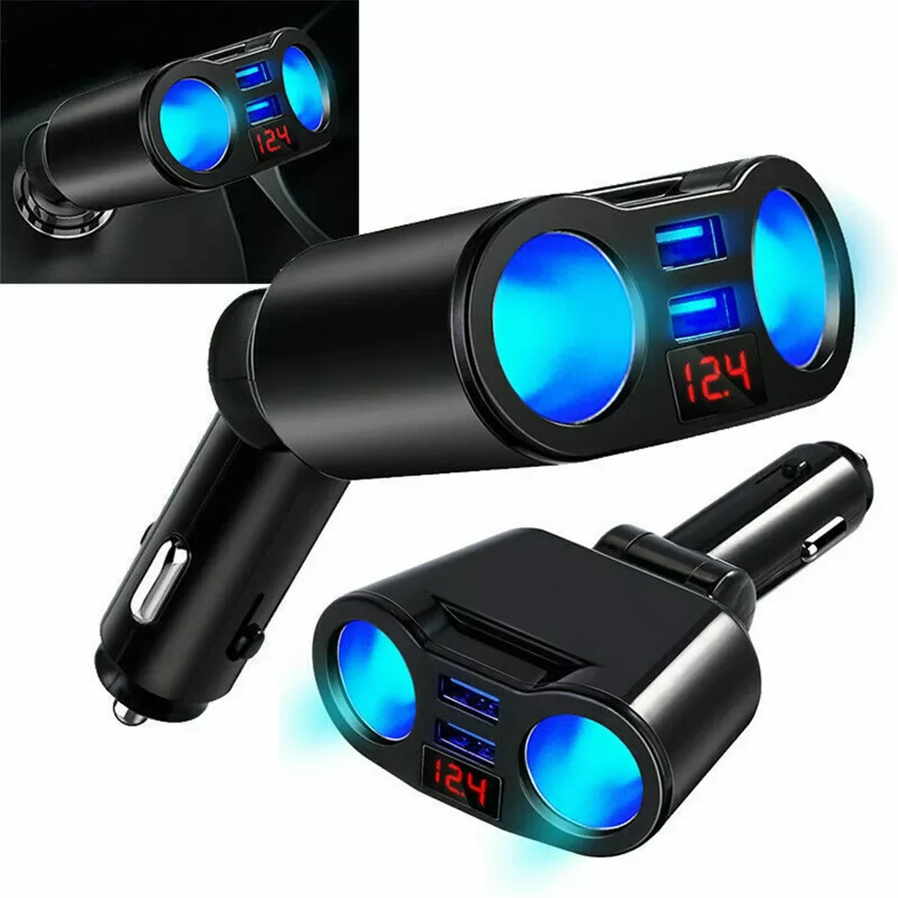 

Автомобильное зарядное устройство с двумя USB-портами, 5 В, 3,1 А, 5 В, 3,1 А