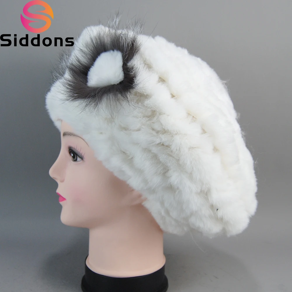 Новое поступление женский берет оригинальная искусственная вязанная повязка