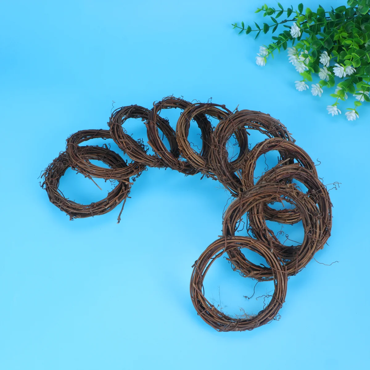 

Wreath Rattan Grapevine Ring Vine Natural Diy Garland Twig Crafts Wreaths Christmas Branch Dried Decorative Rings Door Party