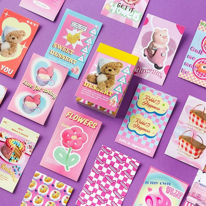 

50 шт. стикеров, винтажные портативные фотообои, милый Американский стильный журнал, наклейки, корейские канцелярские принадлежности