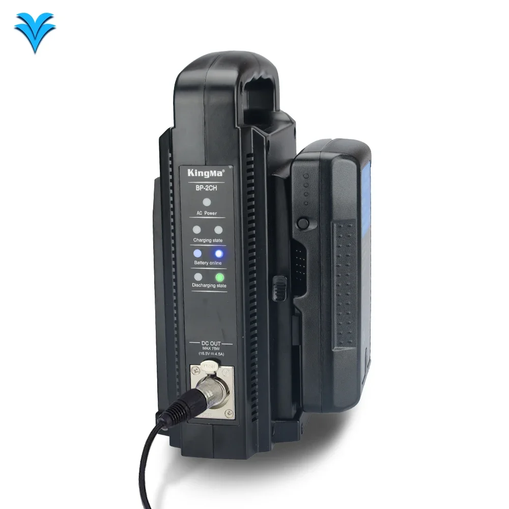 Двойное зарядное устройство Kingma BP-2CH для аккумуляторов BP-190W 150W BP-95WS V-lock зарядного