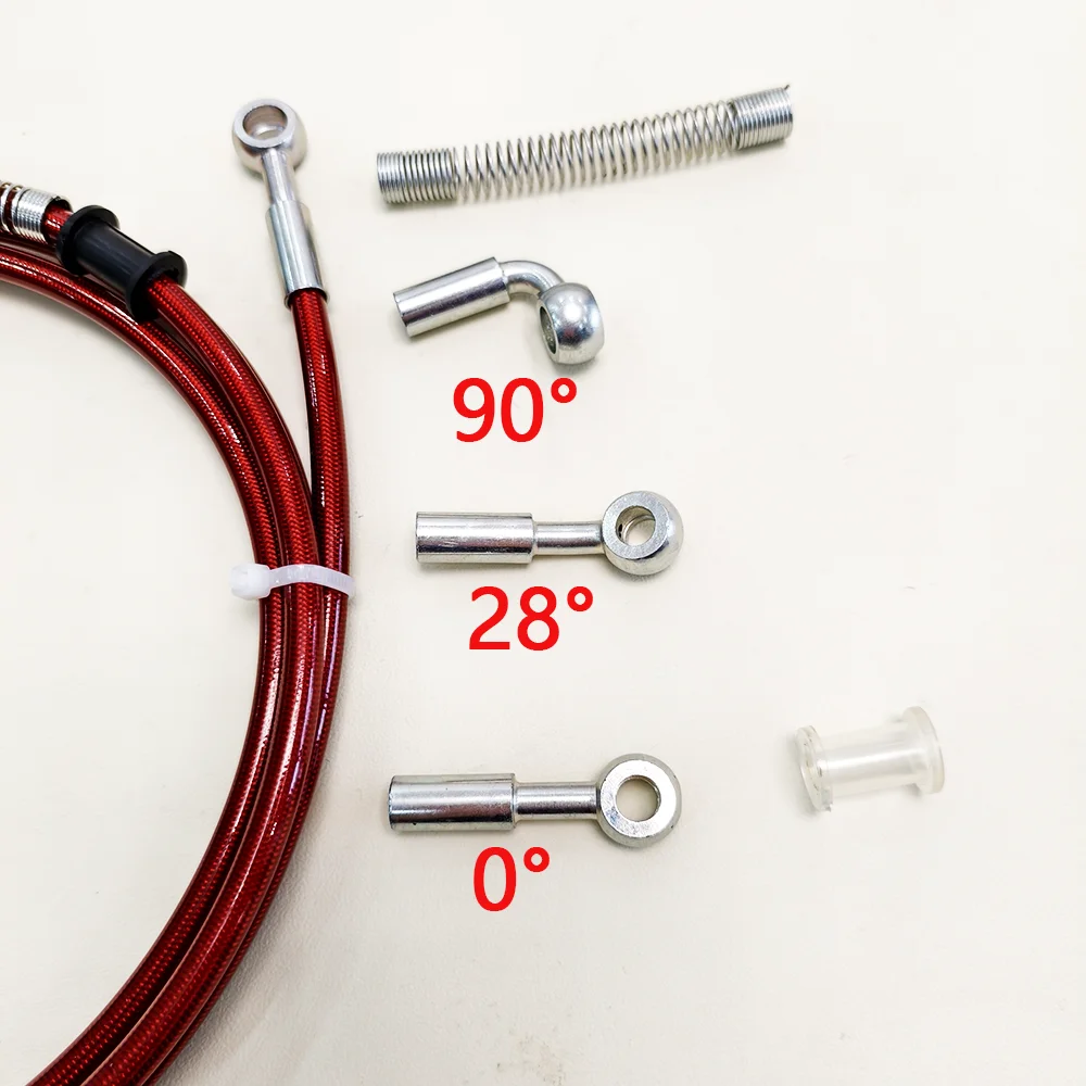 30-500 см мотоциклетные красные плетеные масляные шланги линия трубки