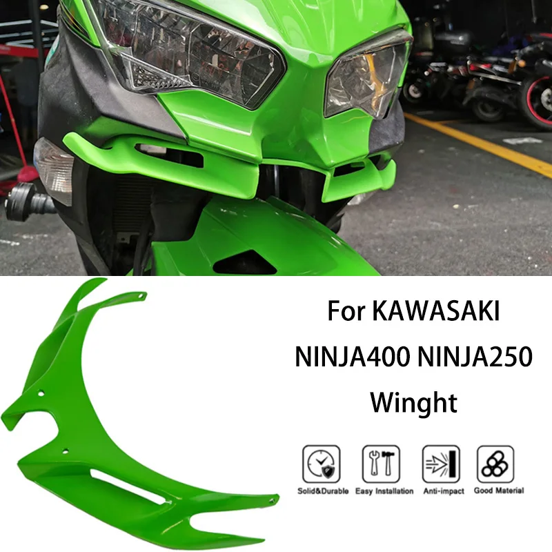 MTKRACING для KAWASAKI NINJA400 NINJA250 2018-2024 Передняя обтекатель Маленькое крыло