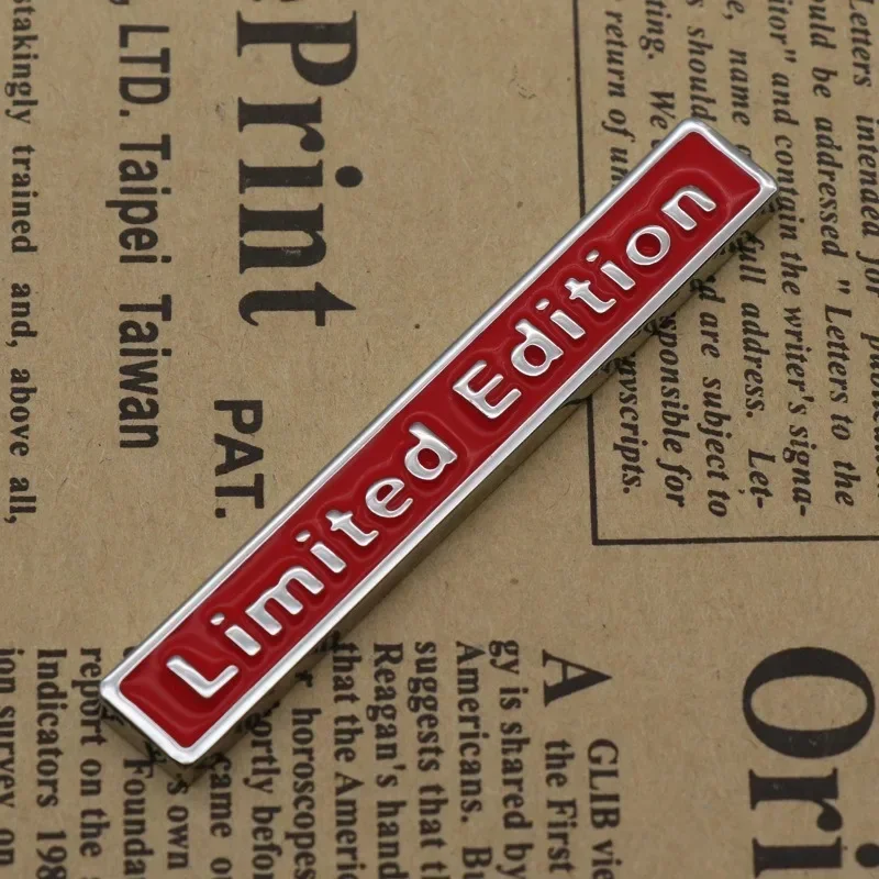 2/1 шт. 3D металлический логотип ограниченной серии боковое крыло автомобиля