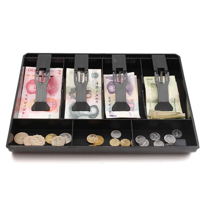 Bandeja de reemplazo para caja registradora, cajón de almacenamiento de monedas, color negro/rosa/blanco, para clasificar la tienda
