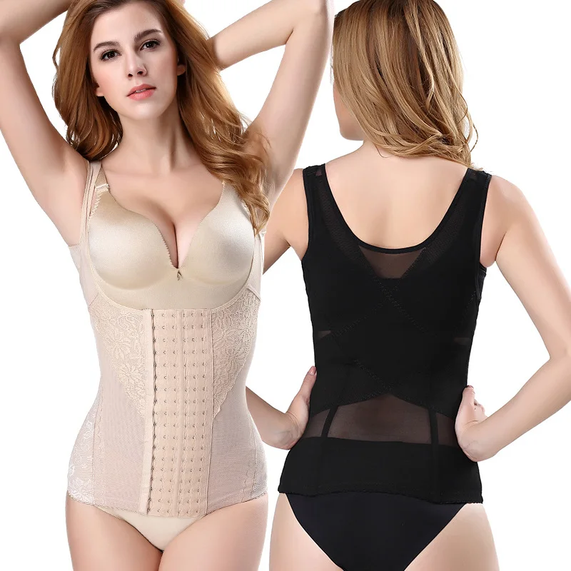 

Waist Trainer Sweat Postpartum Sexy Bustiers Corsage Control Belly Modeling Strap Corsets Fat Burning Shapewear UnderwearSiamese