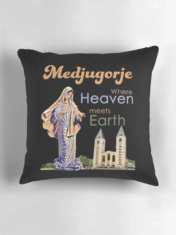. Medjugorje где не sika ziemię Poduszka do rzucania Poszewki na poduszki anime dziewczyna Dekoracyjne poszewki sofę