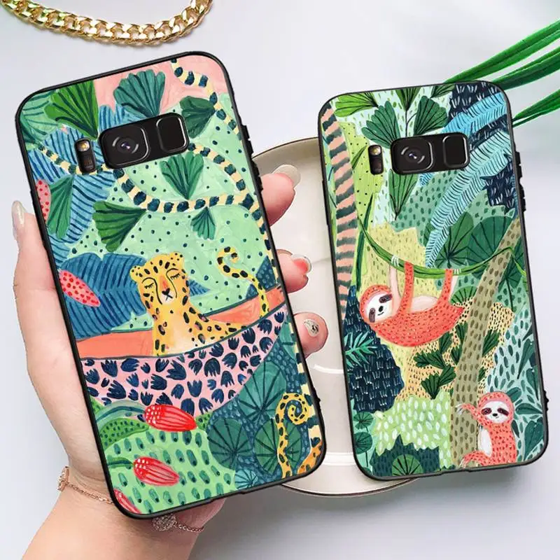 

Cute Cartoon Anime Sloth Leopard Phone Case for Samsung Note 5 7 8 9 10 20 pro plus lite ultra A21 12 72