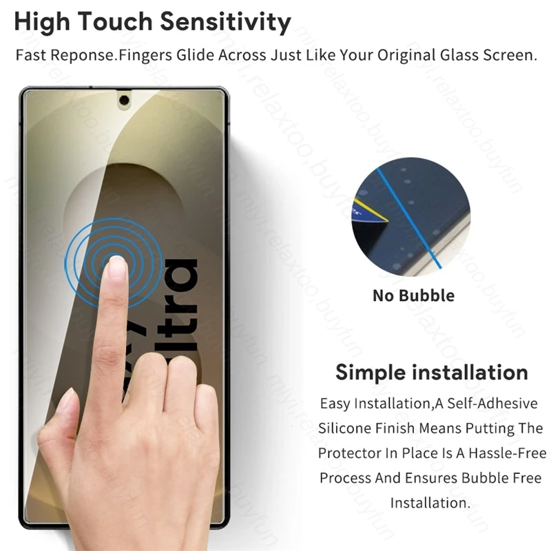 Фото 5-1 шт. закаленное стекло 9H для Samsung Galaxy S25 Ultra Plus 5G 2025 Sumsung S25Ultra S25+ S24 FE S 25 24 Защитная пленка для экрана HD №4