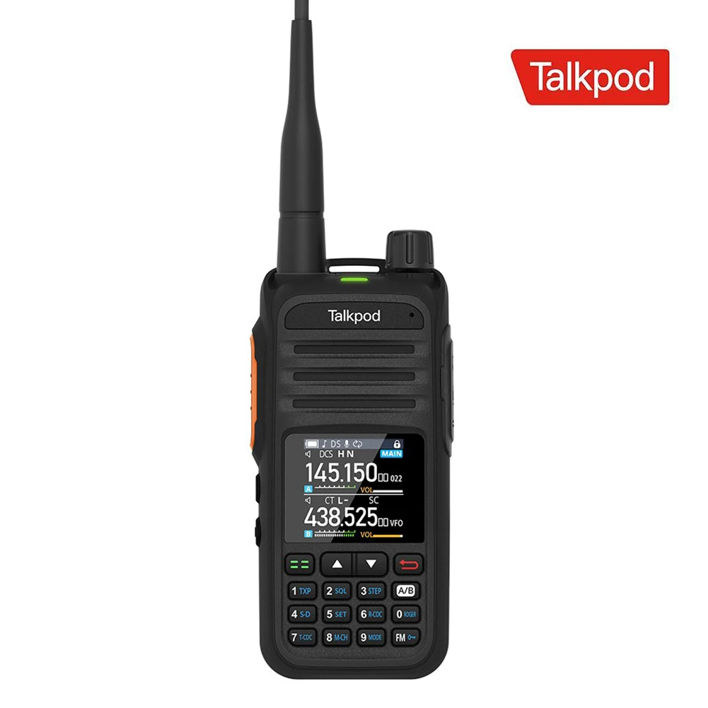 

A36plus UHF/VHF/AM/FM Multi-Band Portable Two Way Radio Transceiver Multi-Function With Color Display Walkie Talkie 512 Channel
