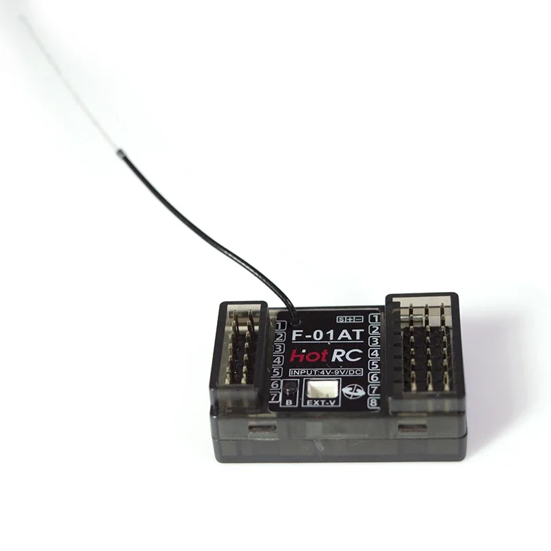 HOTRC F-01A F-01AT 8-канальный 2 4 ГГц гироскопический приемник 12 светодиодов лампа