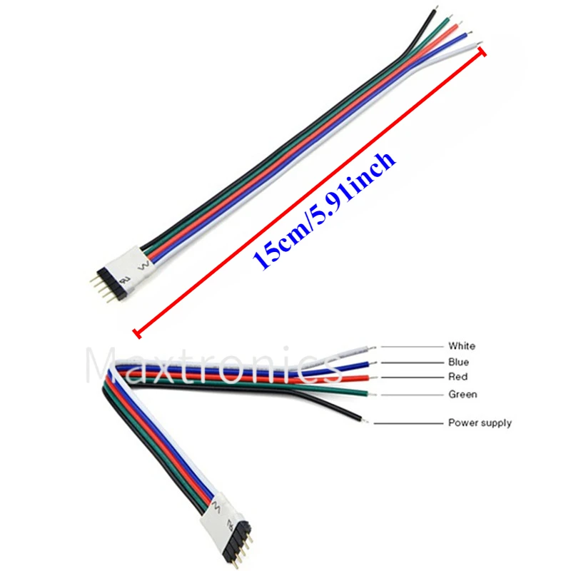 10/30/50 шт. 4-контактный/5-контактный разъем-адаптер разъема для 5050 3528 SMD RGB RGBW