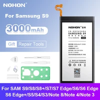 nohon battery for samsung galaxy s9 s8 s5 s3 s4 nfc s7 s6 edge s8 plus mobile phone bateria for samsung note 8 4 3