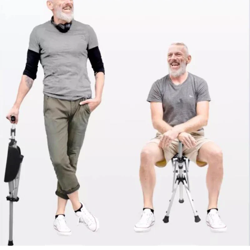 Простой дизайн табурет из алюминиевого сплава портативный сверхлегкий трость