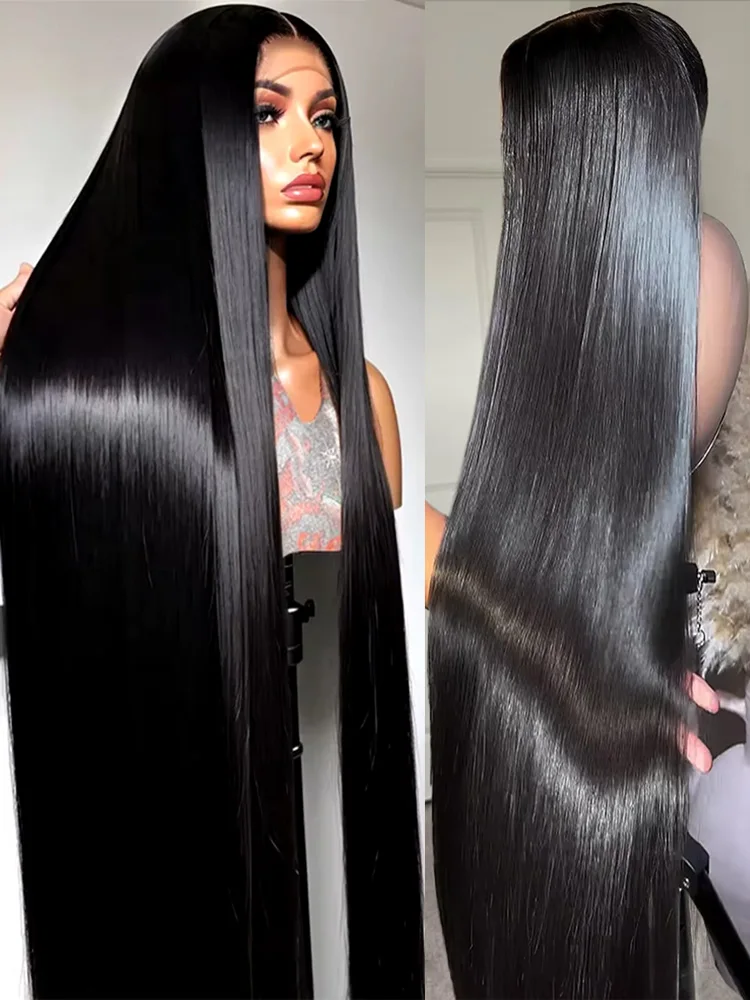 300 Плотность Парик Шнурка Человеческих Волос Прямой 13x4 13x6 HD Фронта 100%