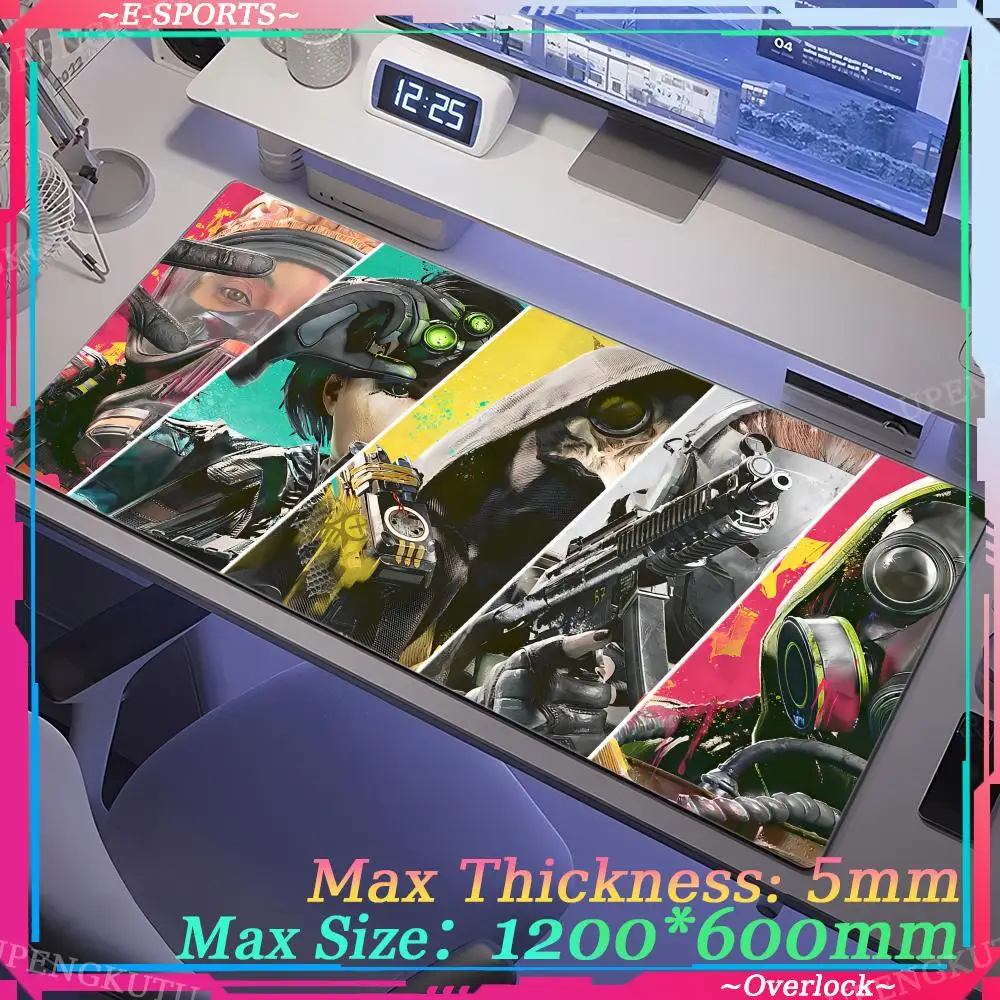 Oversized X_XDefiant Anime 1200X600MM MousePad Game Accessories Desktop Keyboard Pad Carpet Rubber Mouse