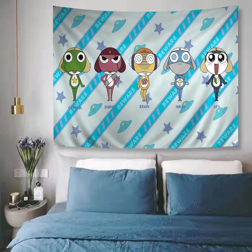 Забавный мультяшный гобелен из аниме керо гунсу лягушка подвесной Таро хиппи