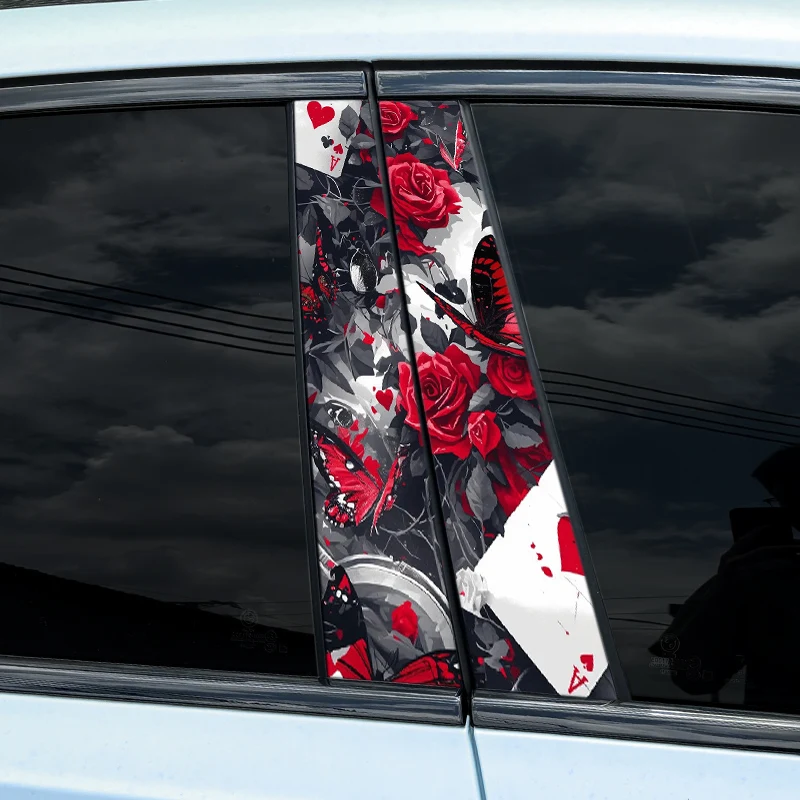 Крутые автомобильные наклейки в виде покера 1 шт./2 шт. водонепроницаемые