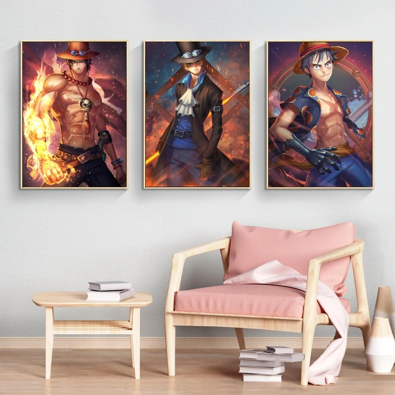 

Canvas Artwork Painting One Piece Sabo Modern Home Comics Pictures Prints and Prints Decoration Paintings Gifts Classic Retro